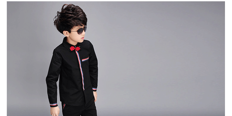 Chemise garcon à manche longue - Ref 2074252 Image 23