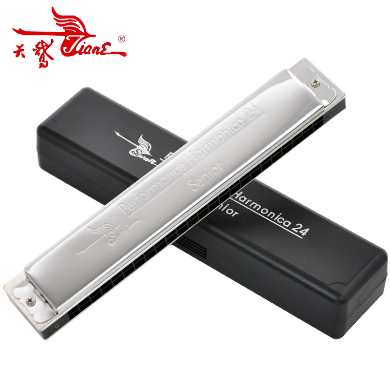Swan harmonica 24-hole beginner children's c-tune self-learning SW24H playing professional playing-level polyphonic harmonica