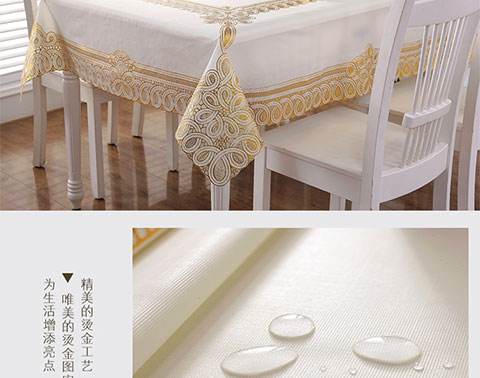 Khăn trải bàn PVC nhà không thấm nước và chống dầu hình chữ nhật vải vải dùng một lần khăn trải bàn nhà hàng khăn trải bàn cà phê bàn ​​mat - Khăn trải bàn khăn trải bàn tròn