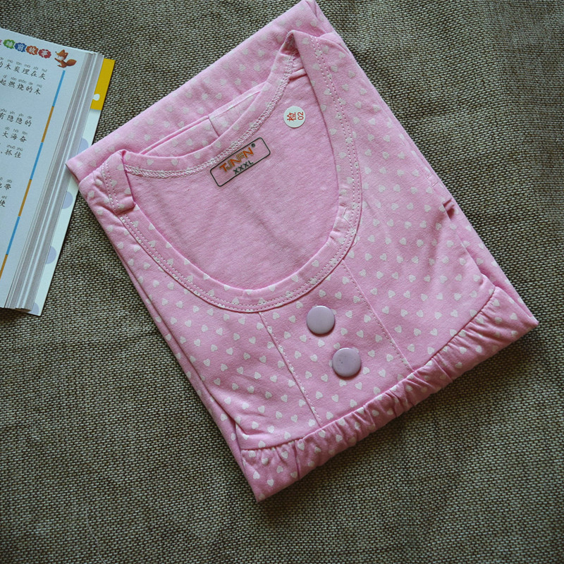 Đồ ngủ của Phụ Nữ Ngắn Tay Áo Bông Trung Niên Kích Thước Lớn Casual Cotton Mùa Hè Điều Hòa Không Khí Dịch Vụ Nhà Cotton Mặc Giản Dị bộ thể thao nam