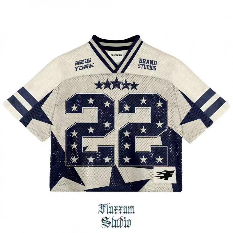 New European and American Style Cross-Border T-Shirt Mesh Short-Sleeve Quick-Dry Men's Soccer Jersey Pd Flower 1776 Print Patriotic 3D Print