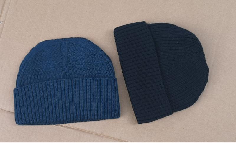 Wool woolen hat fidelity blue fleece wool knit hat fashion sunshine winter cold hat
