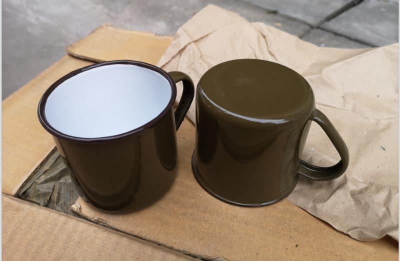 Beautiful Condition Classic Collection Stock 65 Enamel Mugs Enamel tumblers made in 1962 and 1984