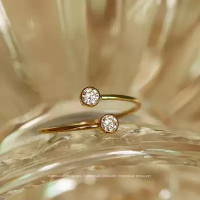 Adjustable hand washing can bring us factory quality Trust 14K gold-clad CZ zircon opening ring