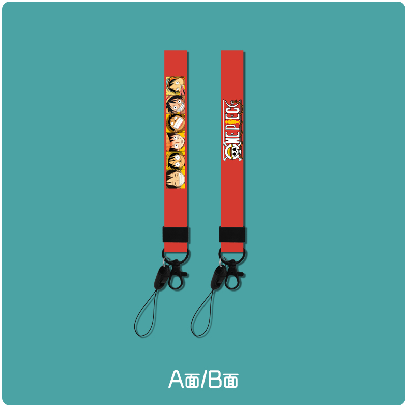 Wrist rope: Luffy & Pat three pay twofabric art mobile phone Lanyard USB drive Pendant men and women have cash less than that is registered in the accounts Wrist strap Key chain Loss prevention Cartoon lovely personality