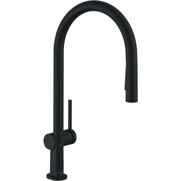 hansgrohe Talis M54-210 kitchen mixer 72800670 modern black with pull-out spray