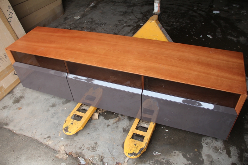 The TV cabinet of the brand name.