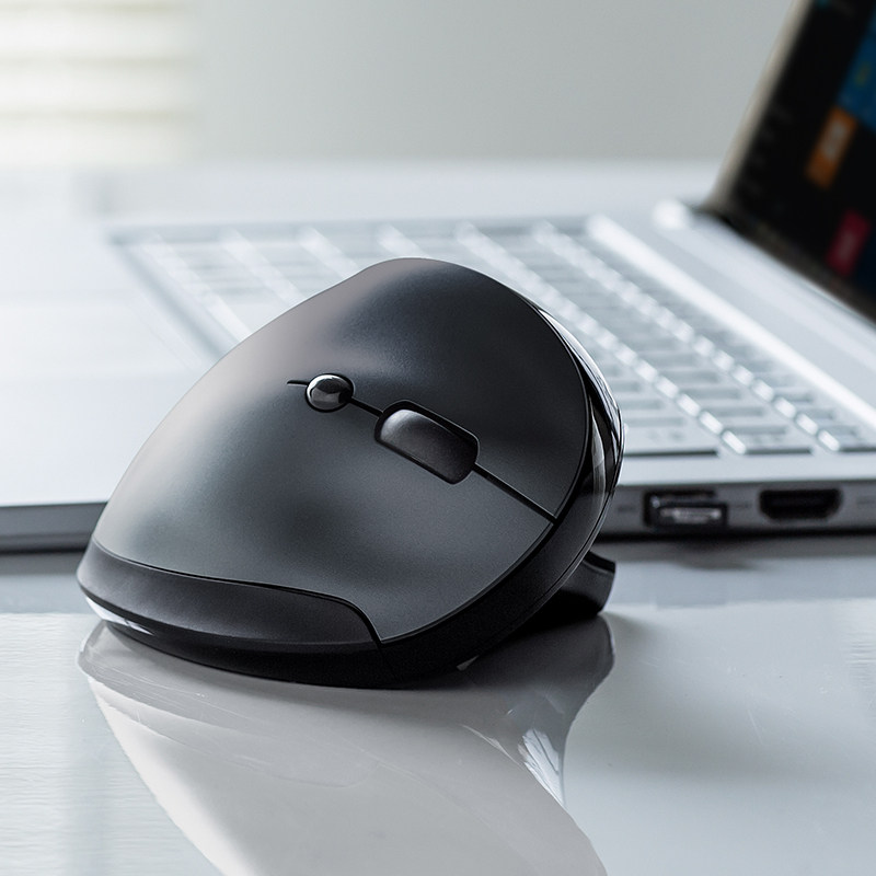 Sanwa SUPPLY Bluetooth Wireless Mouse Vertical ergonomic charging notebook vertical grip smoothly