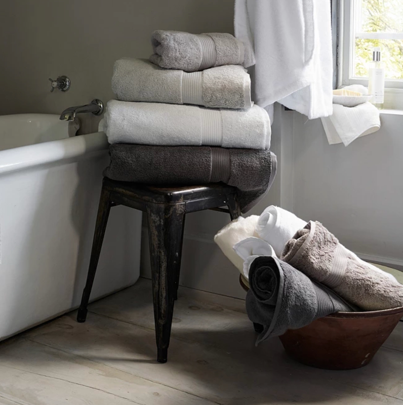 British Thewhitecompany Premium Egyptian Cotton Towel Face Towel