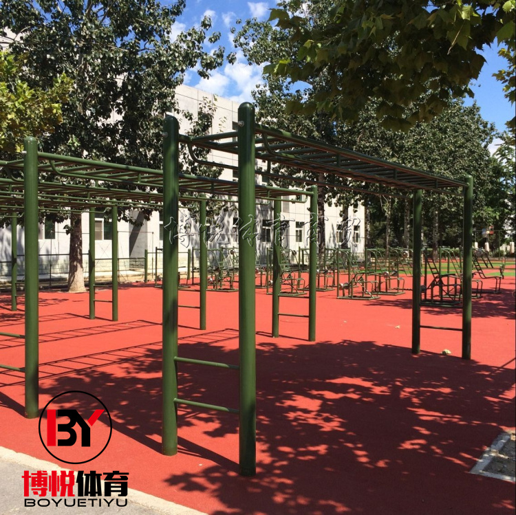 Outdoor path Pull-up square Community Park Outdoor fitness equipment for the elderly Flat ladder Ladder climbing ladder