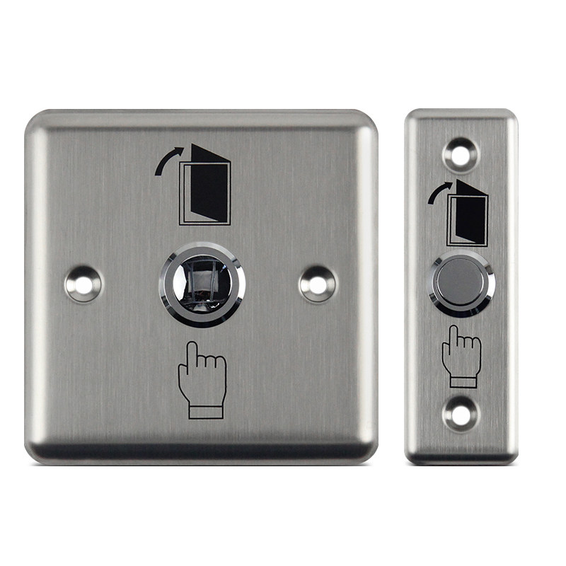 Stainless steel 86 type out door switch access door button metal stainless steel wire drawing panel switch