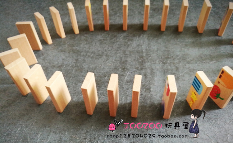 Trẻ em 3-6 tuổi khối xây dựng bé Montessori giáo dục sớm đồ chơi giáo dục domino domino gỗ hoạt hình câu đố động vật đồ chơi cho trẻ 1 tuổi