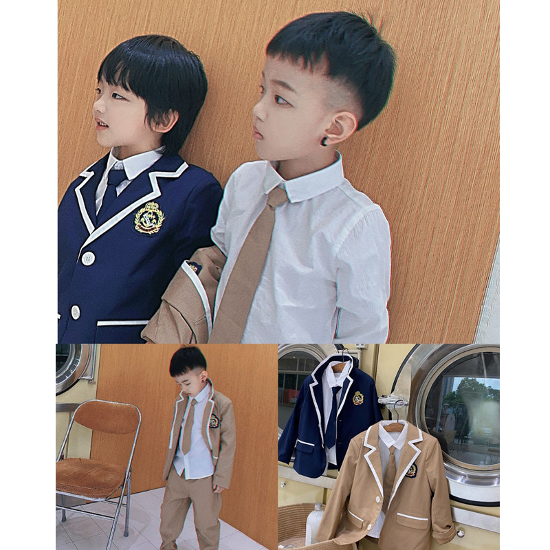 2022 Spring Summer Original new children's suit suits South Korean boy's body suit Two sets of Inron handsome