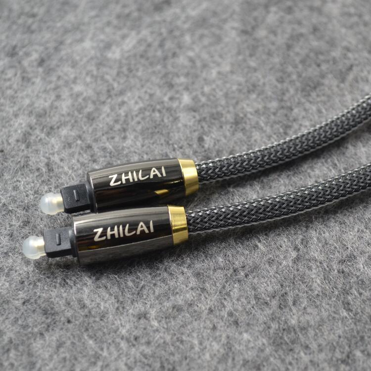 Special customized hair burning grade sound HiFi square mouth fiber line signal line sound quality no distortion consumption transmission
