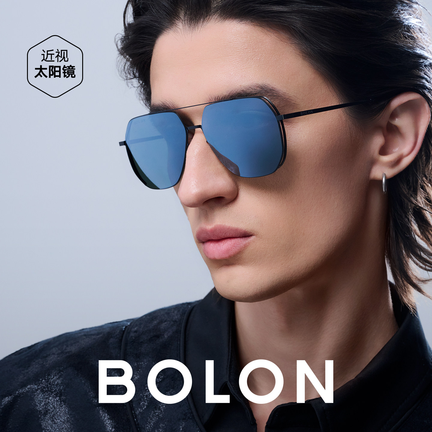 BOLON暴龙眼镜偏光太阳镜飞行员框开车护眼驾驶墨镜男BL8068
