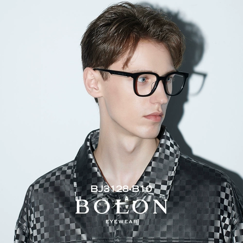 Bolon Tyrannosaurus Glasses Черные рамные стеклянные очки стаканы стаканы стаканы застекленные зеркало BJ3128