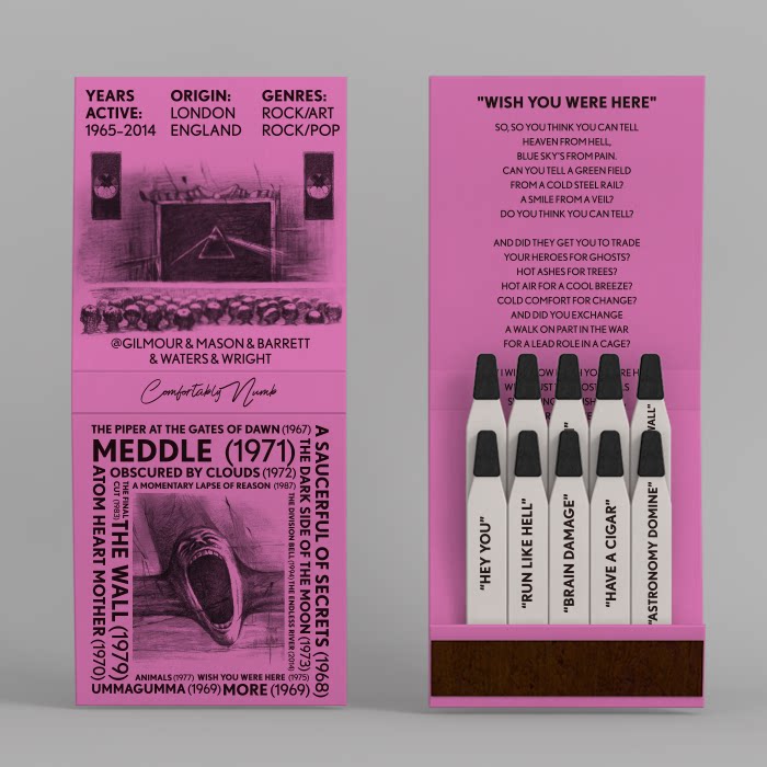 Official Store NTS Love and Peace Salute Classic Band Pink Floyd Art Original Creative Gift