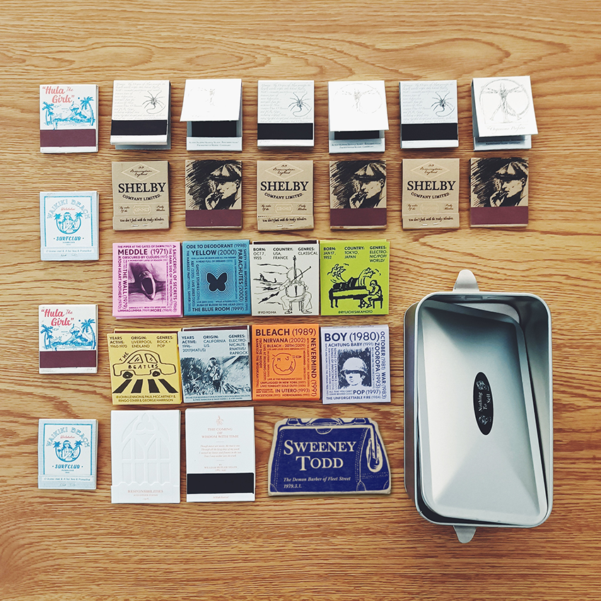 Love and peace Life cause Red fire Family bucket Vintage match set Blessing box Original gift