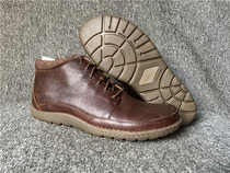 47-yard hand stitches not open rubber genuine leather high help casual shoes Big yard mens shoes