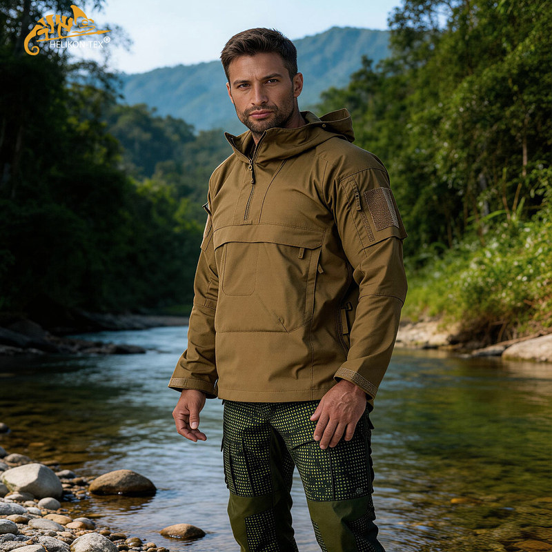 Helikon New Product Tracker Outdoor Tactical Casual Clothing Men's Hiking and Mountaineering Hooded Loose Jacket