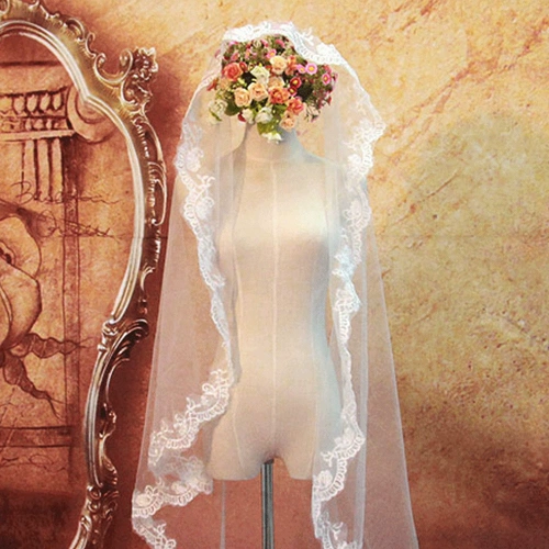 Знаменитая невеста свадьба свадебные свадебные коврики белые кружевные кружевы 1,5 метра свадебная мандаринская короткая 021