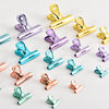 Creative water drop clip stationery metal stainless steel electroplated long tail clip dovetail clip file storage ticket clip office