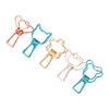 Creative metal color small clip, hand ledger, small book clip, creative stationery office clip, bill long tail clip, cute