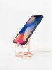 Mobile phone holder hollow ins simple floor-standing base electroplated metal portable desktop ipad support stand creative