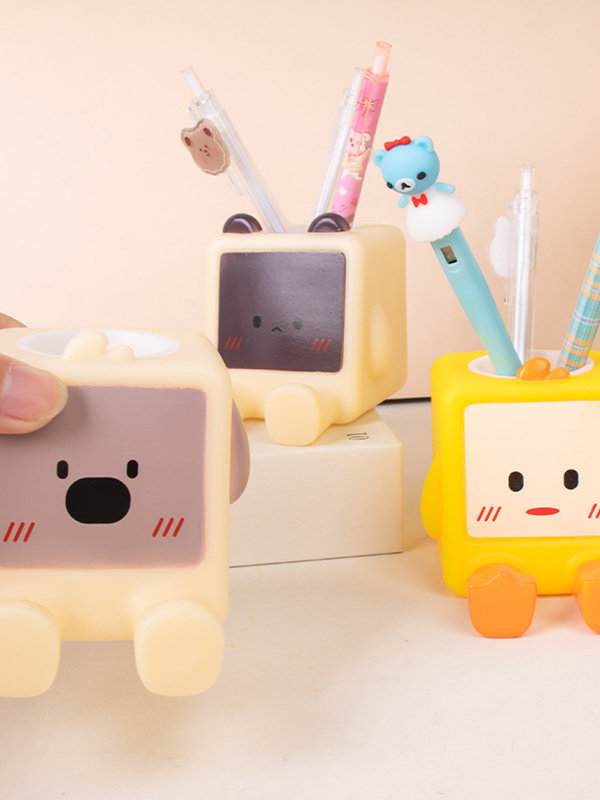 Ins high-looking pen holder student ornaments simple creative storage desktop mobile phone holder children's multi-functional pen holder