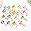 Printed long tail clip small swallowtail clip bill clip stationery office supplies colorful cute classification storage clip