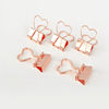 Cute clip stationery high-looking creative rose gold long tail clip small ticket holder swallowtail clip for office students