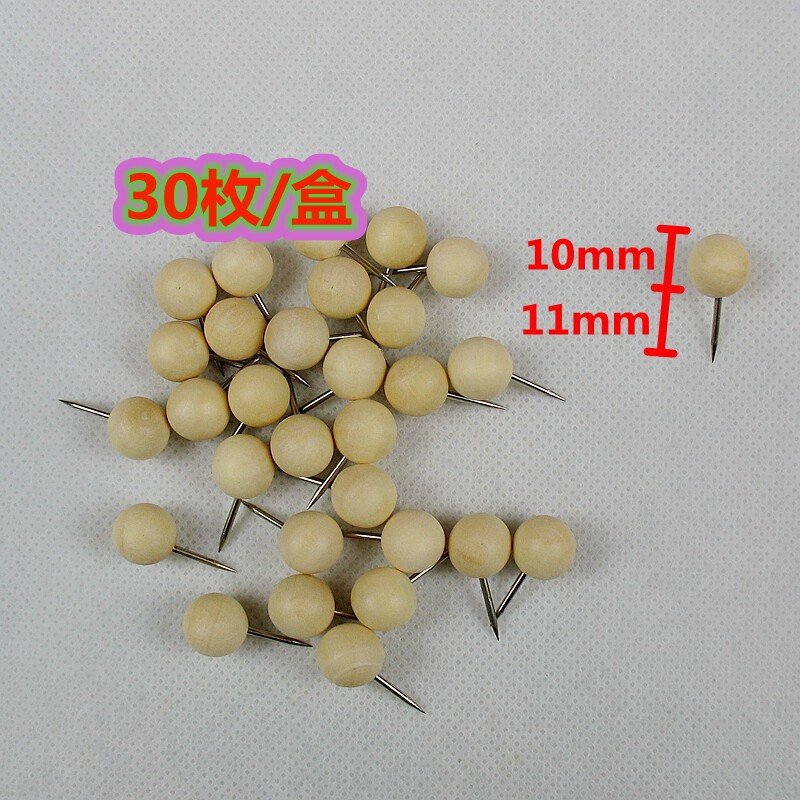 Creative Wood Color Monochrome Wood Logs Round Globe nails Softwood Cork Photo Wall Snowflake felt plate nails 30