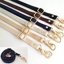 1 5cm wide 6-color adjustable canvas webbing diagonal backpack with metal buckle accessories handmade DIY gold bag accessories