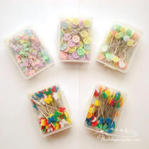Butterfly Button neckline Plum Pearl Needle 100 Pieces 1 Case Hand Sewing Parquet Fixed Positioning Pin