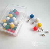 Mouth gold positioner catchy gold Divine Instrumental anti-Zarate small tool Ball bead Short bead pin with bottom Topher box of 25