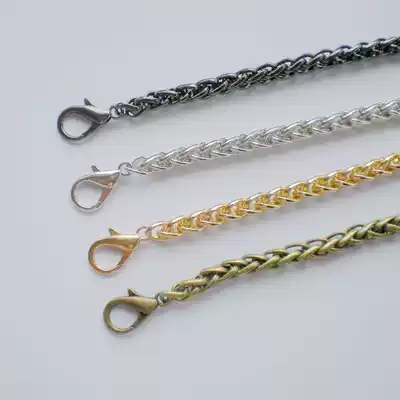 Knot gold bag chain hook button bag high grade green bronze hook button light gold 120cm lantern chain