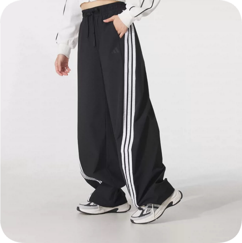 Adidas/Adidas 2026 Summer Women's Banana Pants Wide-Leg Woven Trousers Kb5224 Kb5223
