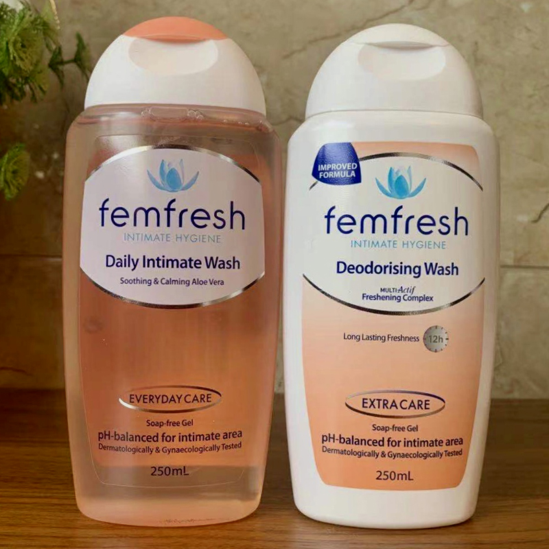 Spot Australian Femfresh Fangcore Women's Private Care Lotion 250ml Bacteriostatic Deodorant Mild Soap