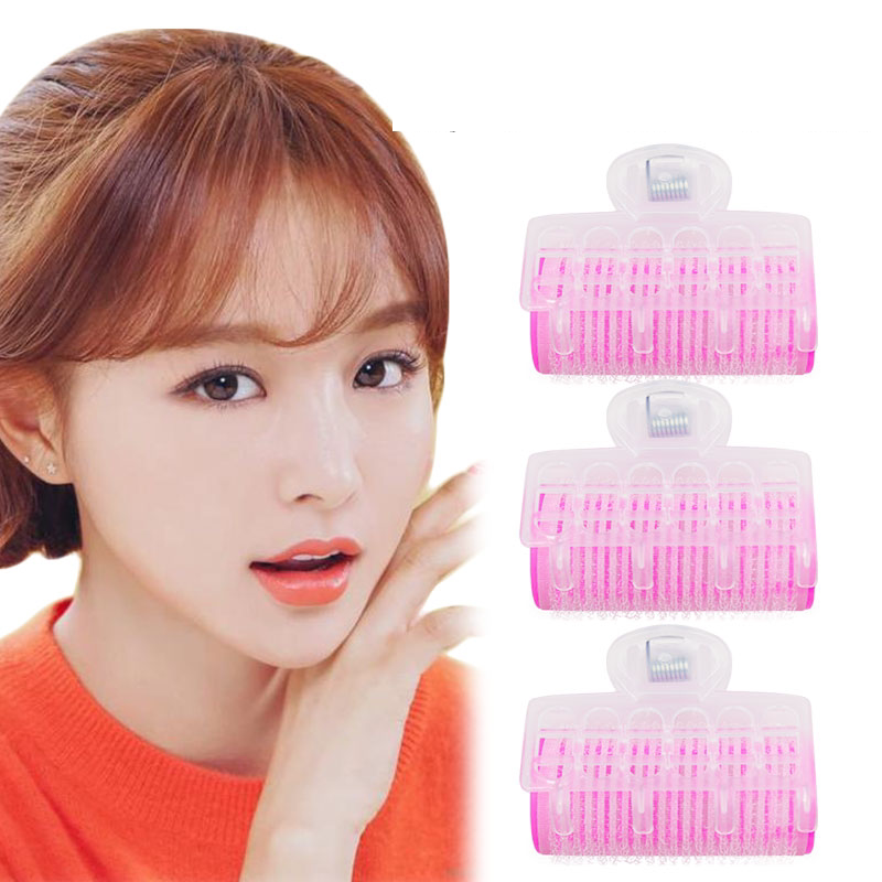 八字刘海卷发筒空气塑料盘发内扣不伤发网红自