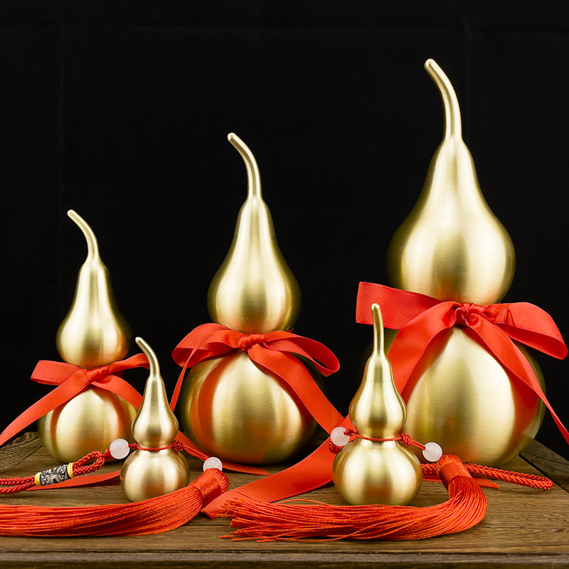 Pure copper hyacinth pendulum piece Town house Merchants Pendant Opening Hollow Gossip On-board Living-room Home Decoration Gift Big Copper