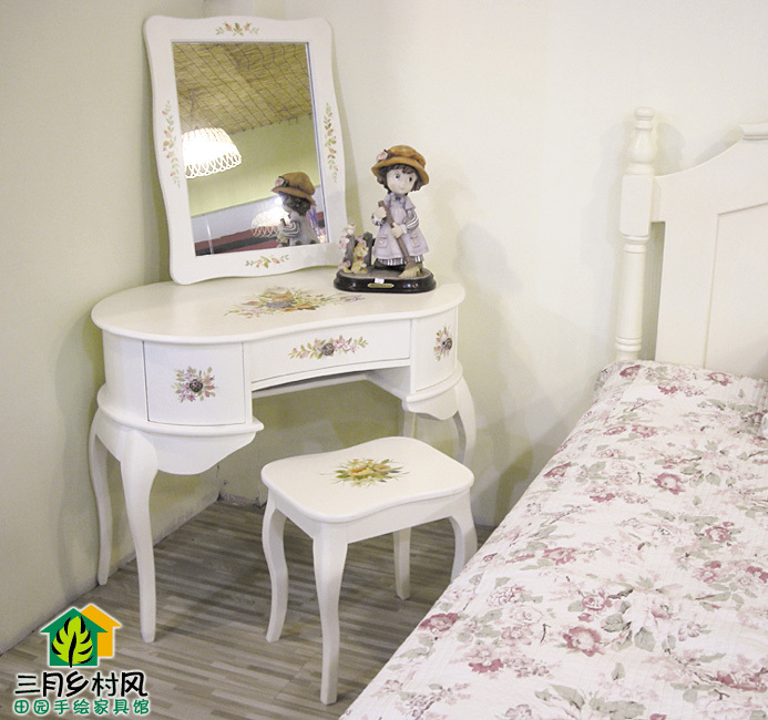 March Country Wind Field Garden Style American European-style hand-painted furniture Princess Inn-style Inn-style Inn