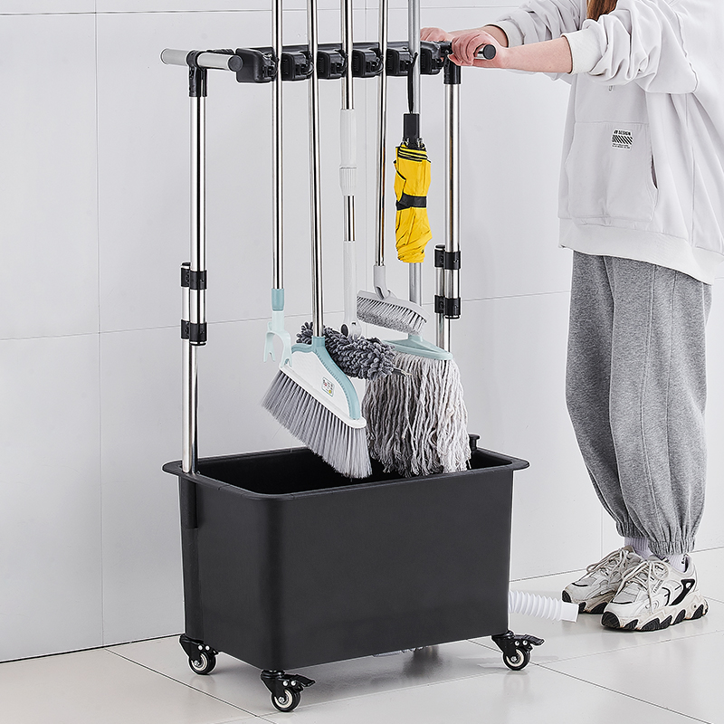 Removable Mop Pool High Foot Wash Mop Ground Basin Balcony Mopping Cloth Mop Sink Pool Sink Pool Substainless Steel Mop Rack-Taobao