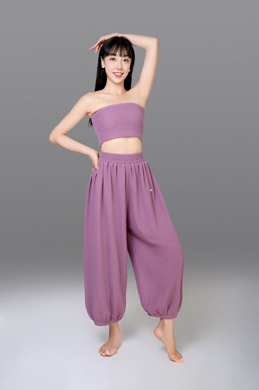Nubito Morado Waffle Series Yoga Sports Tube Top with Non-Slip Straps and Chest Pads