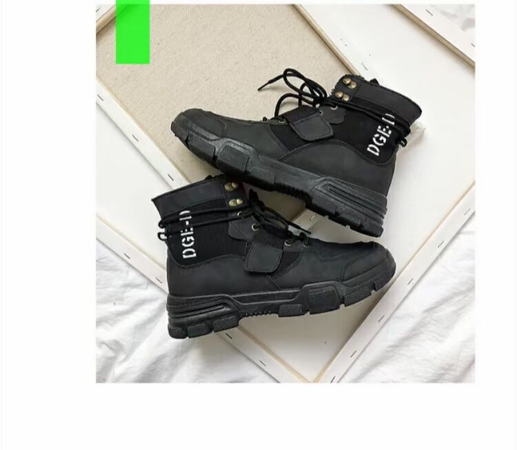 Mùa thu và mùa đông ulzzang Martin bốt nam dụng cụ cắt cao giày lacoste nam