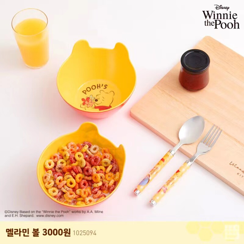 Winnie the Pooh Shaped Bowl, Winnie the Pooh Cartoon Cute Melamine Tableware, Kidsren's Breakfast Snack Plate