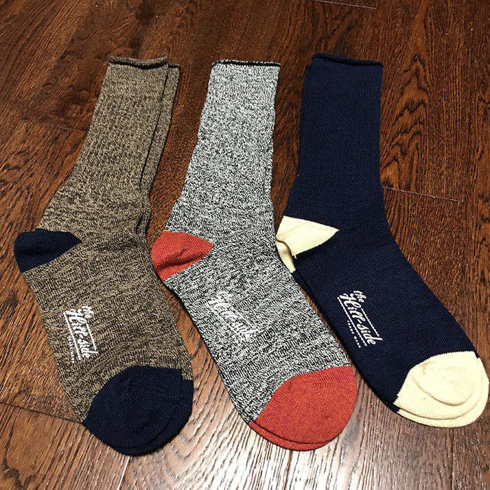 Day of day ensemble thehillside solid cotton wear resistant flesh thick middle cylinder High Bundy men socks