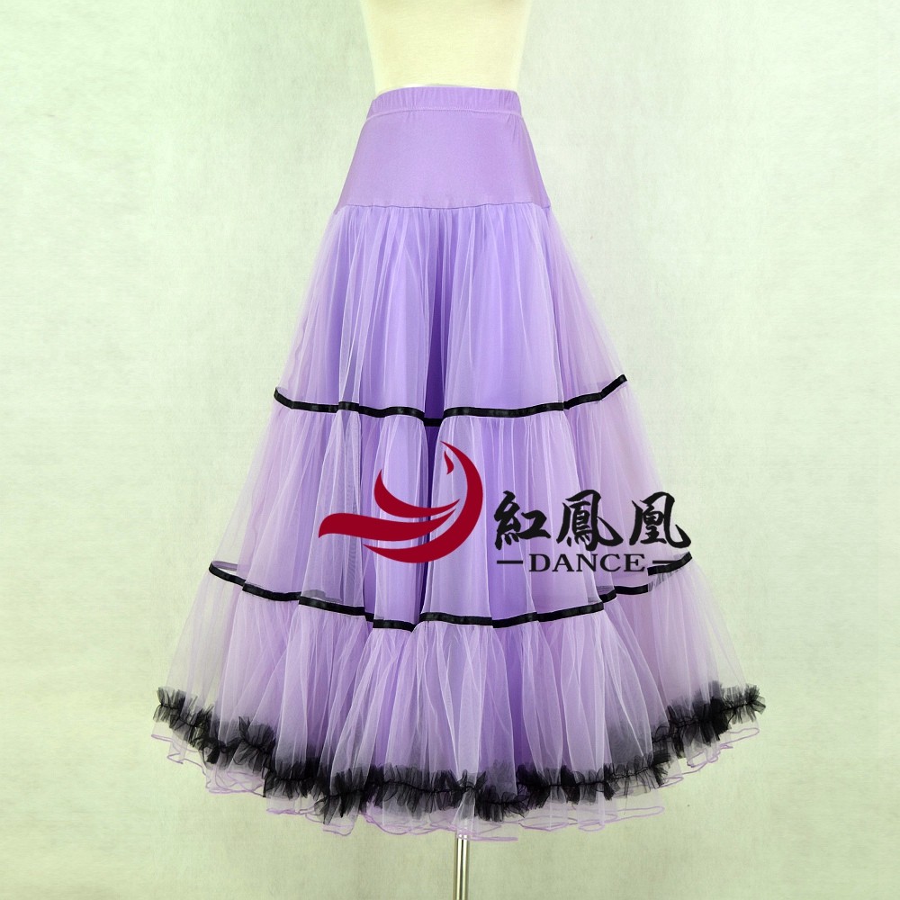 Red Phoenix High-end Morden Practice Half Body Dress National Standard Waltz Practice Costume square social dance dress LBR148