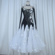 Red Phoenix High-end Florass Morden Dance Competition Skirt National Waltz Tango Performance Out of the Swing 1016