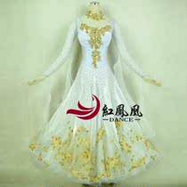 Red Phoenix Tailored Morden Dance Dress Competition Dress Performance Dress National WALTZ acting out of BR557