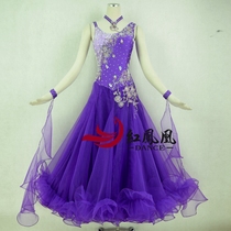 Red Phoenix Morden Dance Dress Competition Dress National Standard Dress Waltz Play Out Big Swing Dress Custom BR598